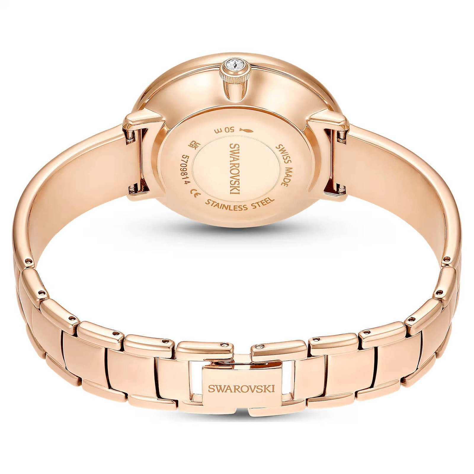 Orologio Swarovski Crystalline Bangle Oro Rosa 5709814 Donna Watch Smalto Beige