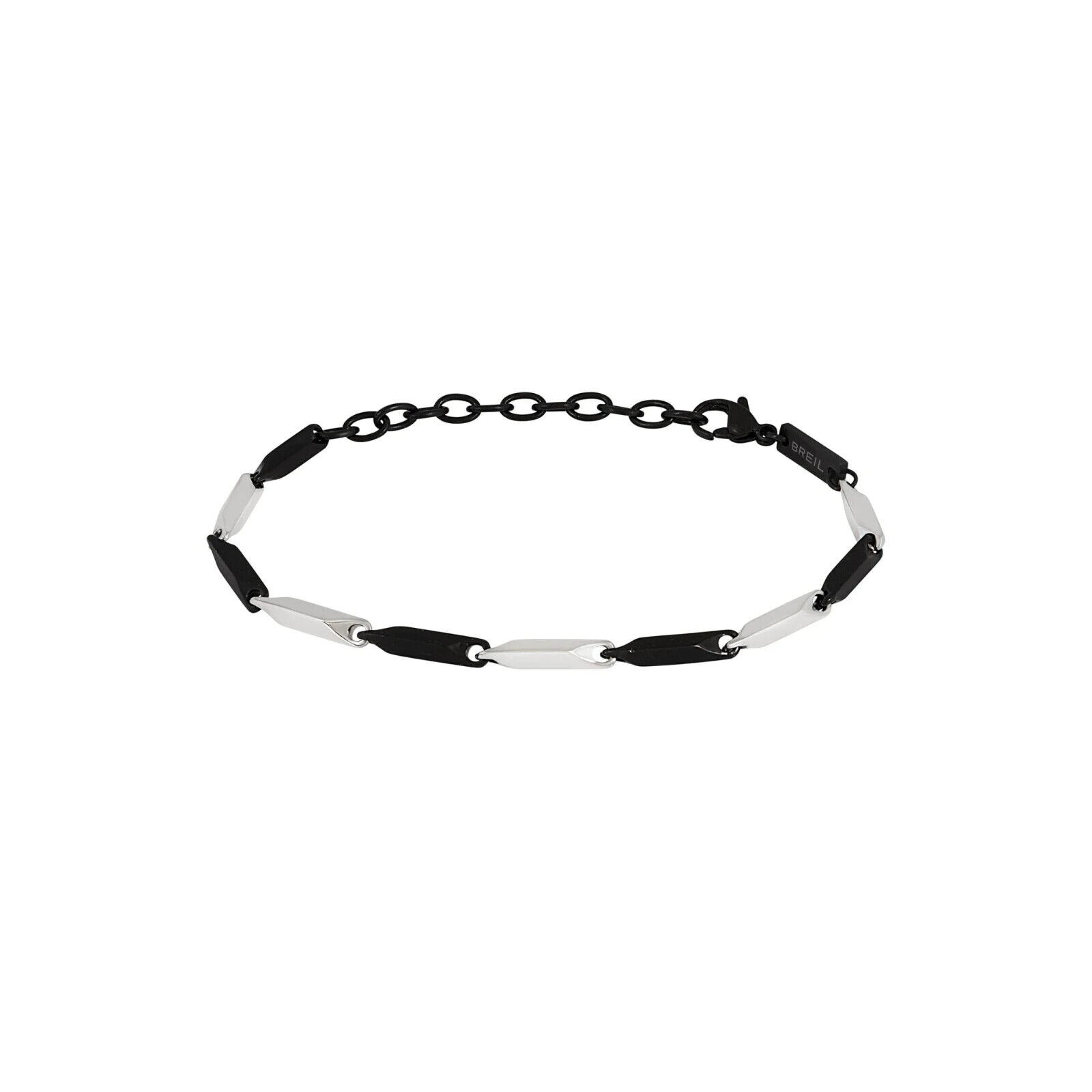 BREIL BOLD BRACCIALE DA UOMO A MAGLIA IN ACCIAIO BRUNITO TJ3423 (1185)