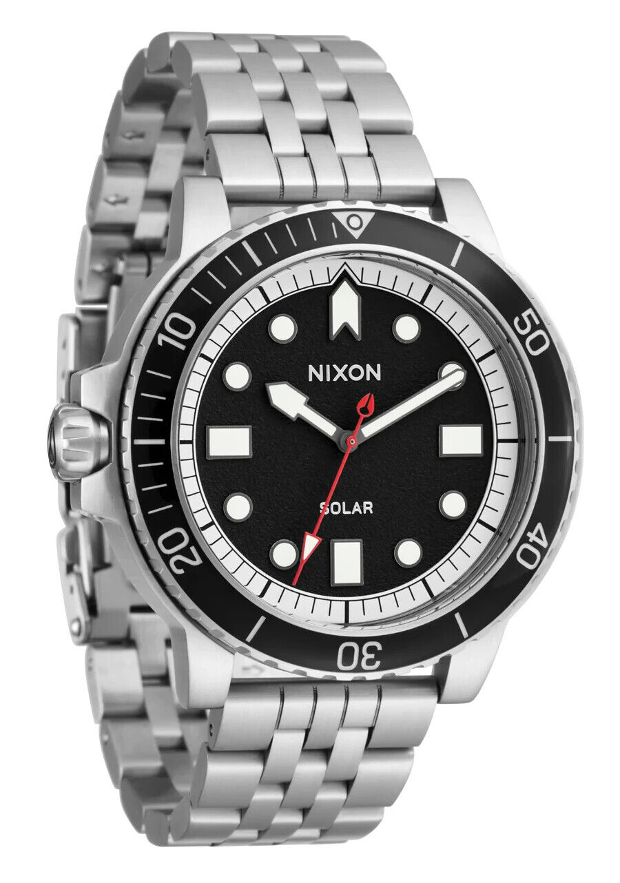 Nixon Orologio Stinger 44 solar silver/black/white