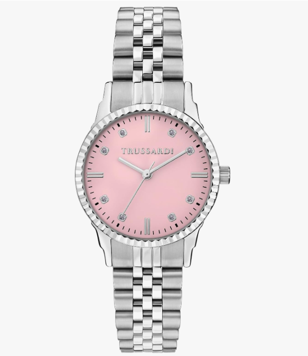 Orologio Trussardi Donna Acciaio Argento Solo Tempo Quadrante Rosa _R2453144510