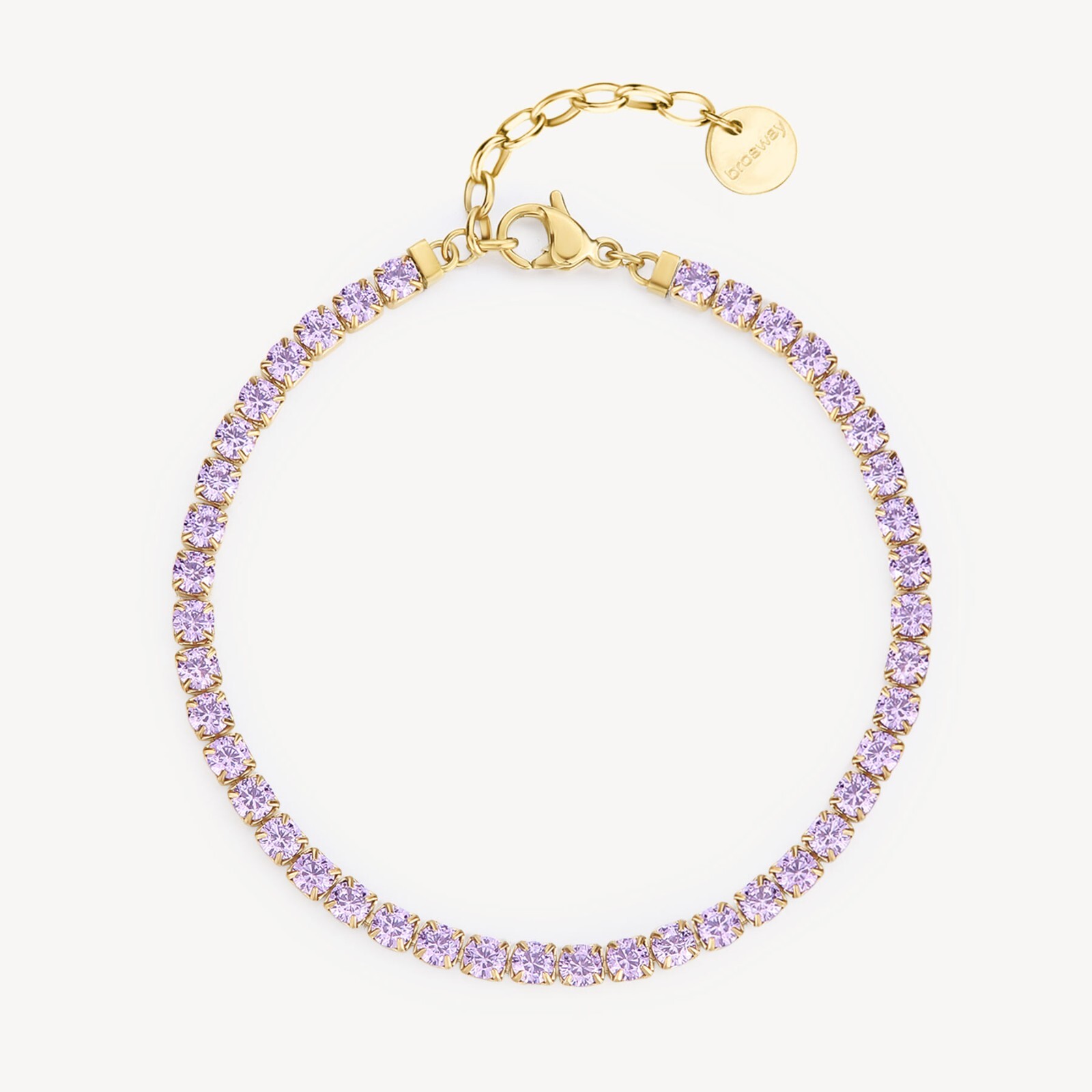 BROSWAY DESIDERI BRACCIALE DA DONNA TENNIS IN ACCIAIO CON ZIRCONI BEI091 (4563)