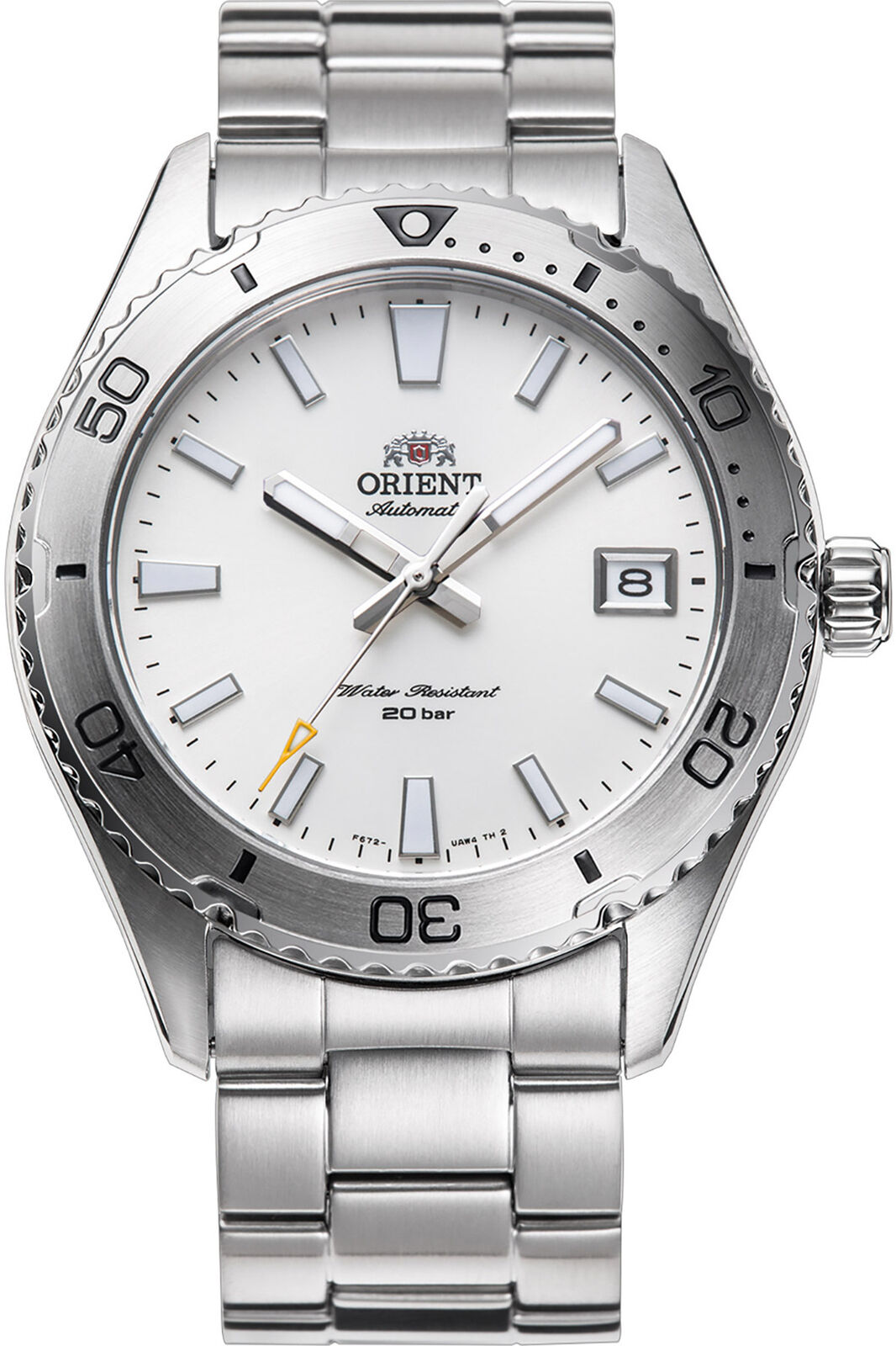 Orologio ORIENT  RA-AC0Q03S da Uomo  Bianco in Acciaio INOX