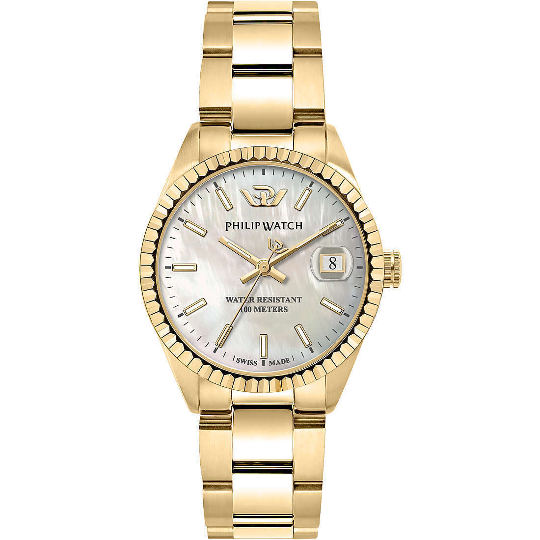Orologio Donna PHILIP WATCH CARIBE R8253597617 Acciaio Gold Bianco SWISS MADE