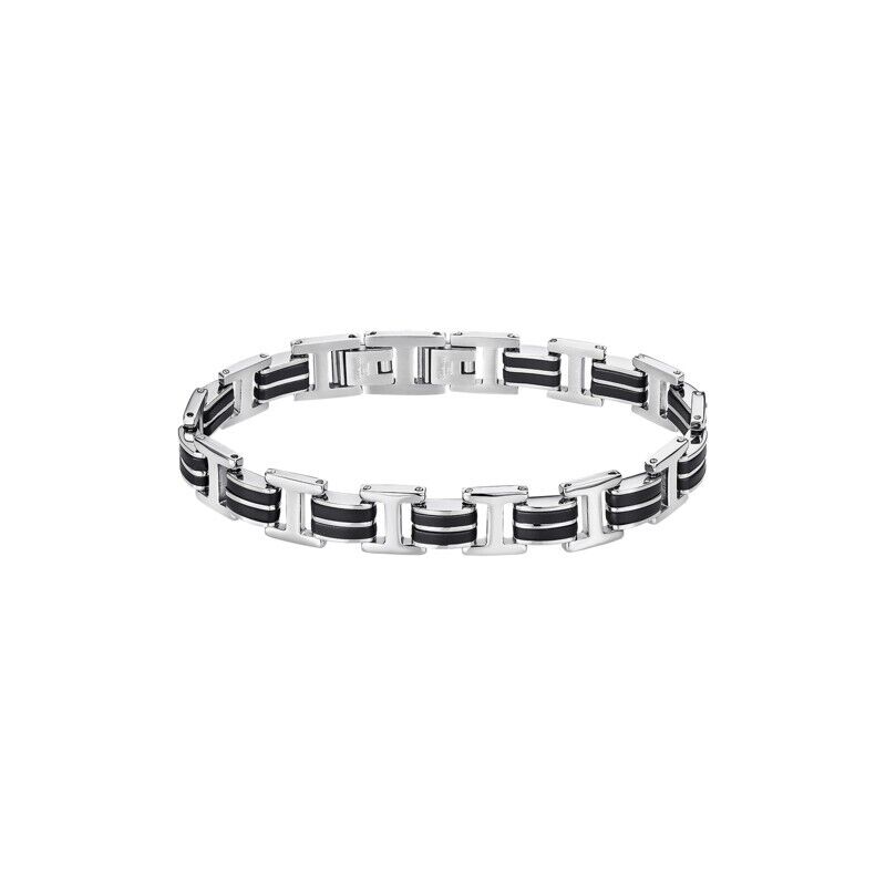 Bracciale Uomo Lotus Style Acciaio Con Inserti Neri LS2268/2/1