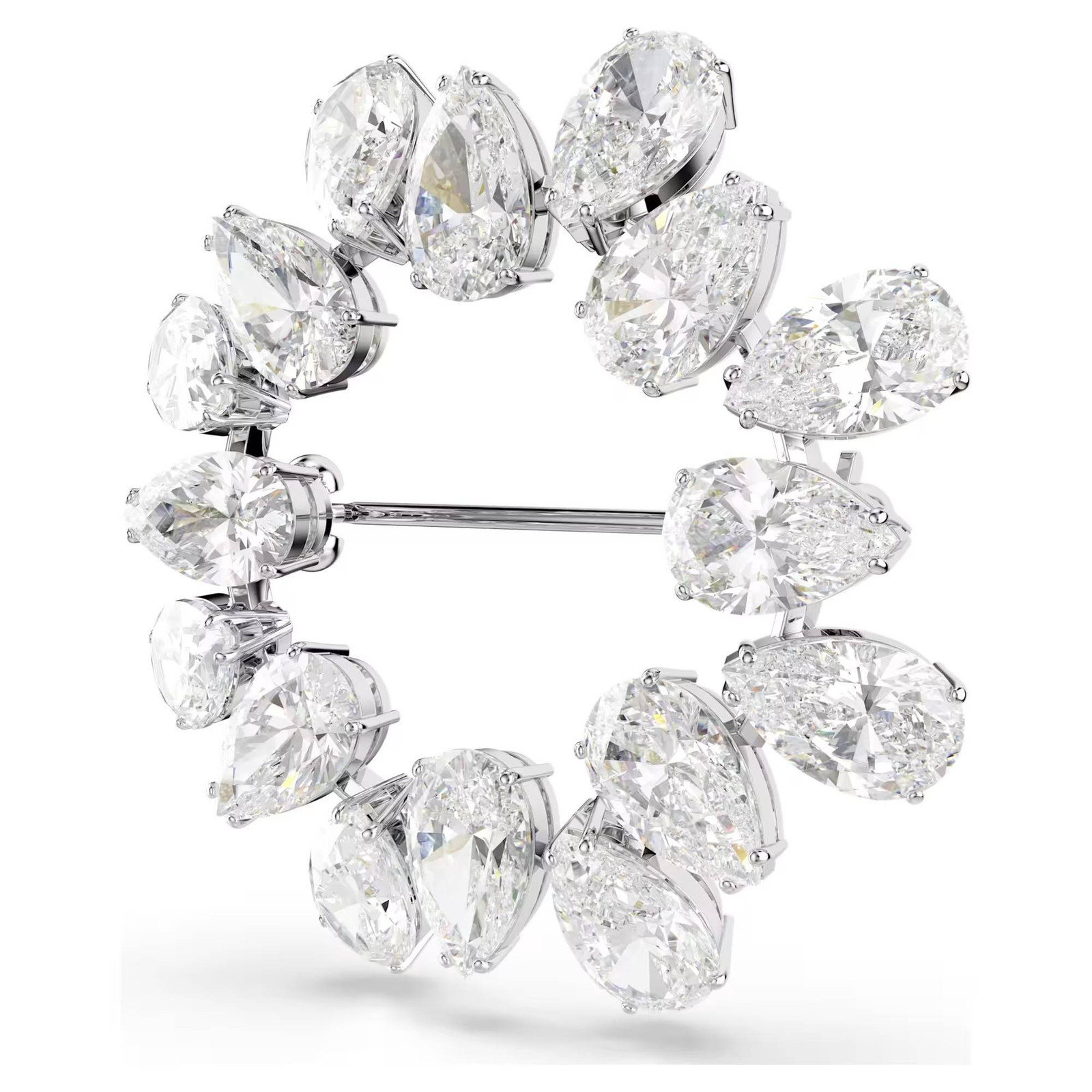 Spilla Swarovski Matrix 5714646 necklace Cristalli Rodio Zirconi NUova