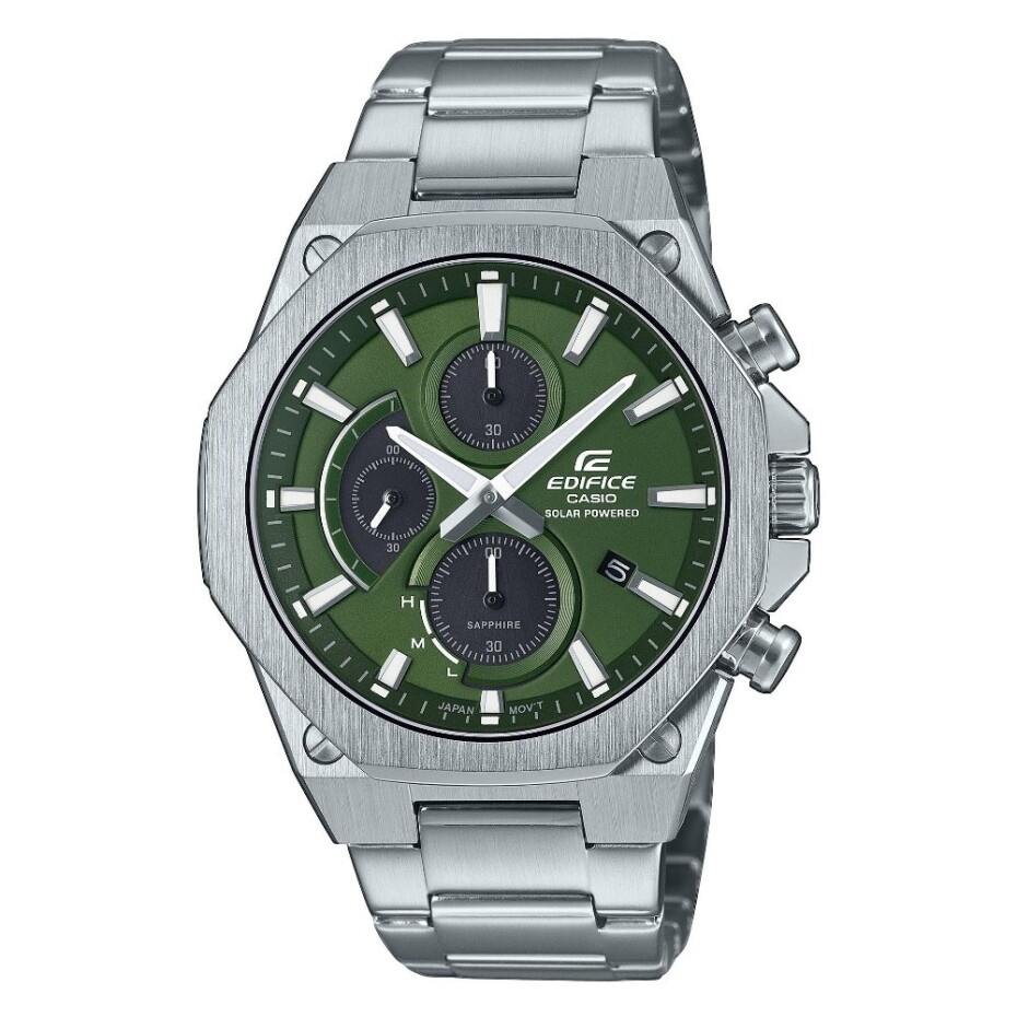 CASIO EDIFICE Mod. CHRONOGRAPH SLIM SAPPHIRE - GREEN New! 13853755