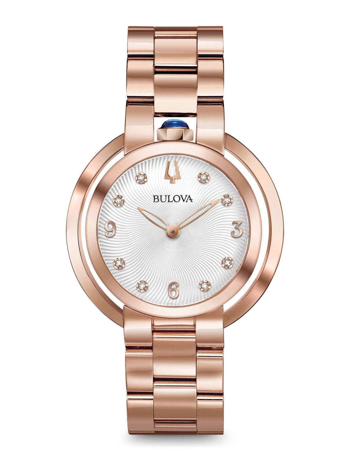 NUOVA Orologio Bulova Donne Rosé oro Rubaiyat 97P130