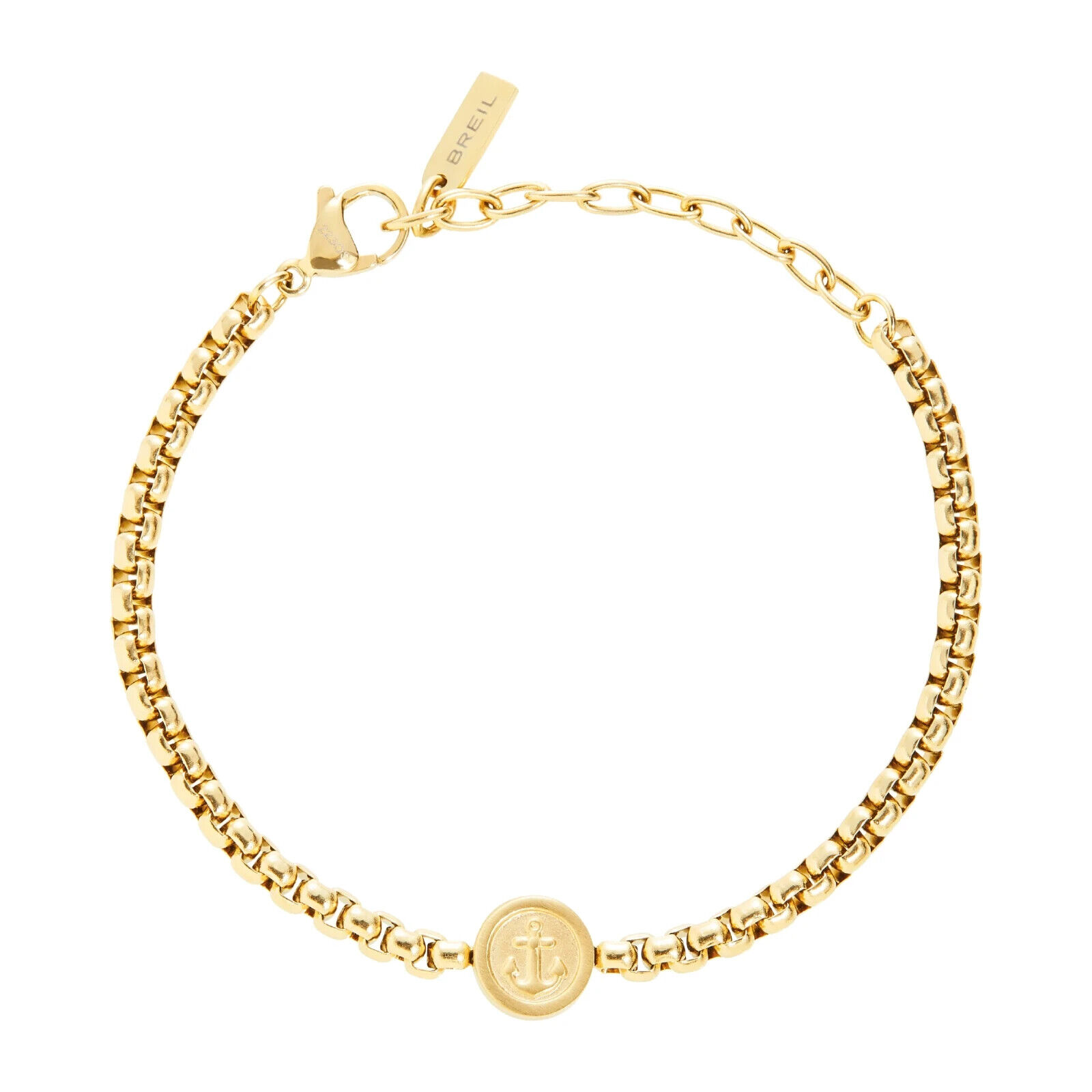 BREIL KETCH BRACCIALE DA UOMO IN ACCIAIO COLOR ORO CON ANCORA TJ3218  (0964)