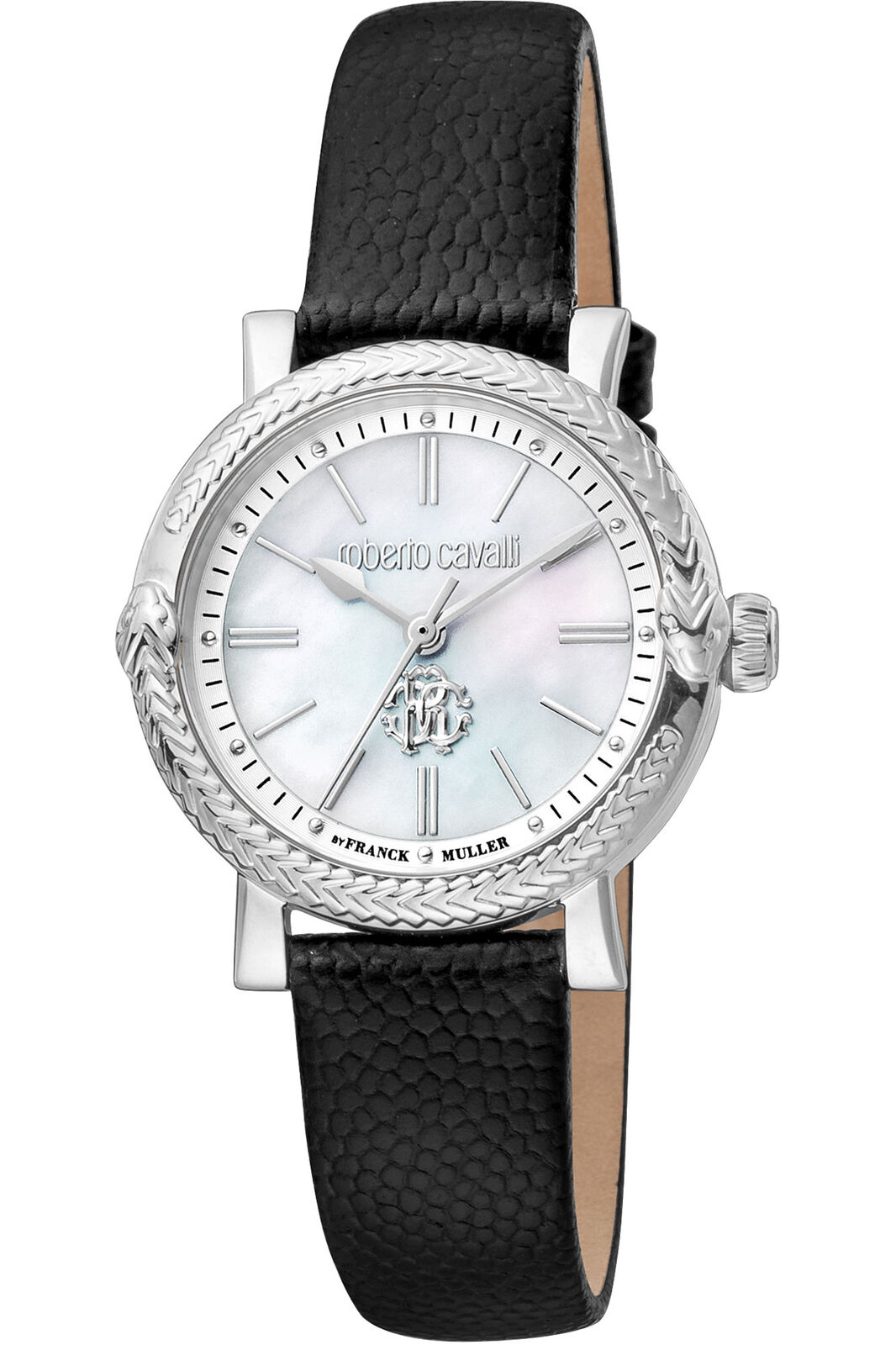 Orologio Roberto Cavalli by FM RV1L193L0011 da Donna Bianco Antico in Acciaio