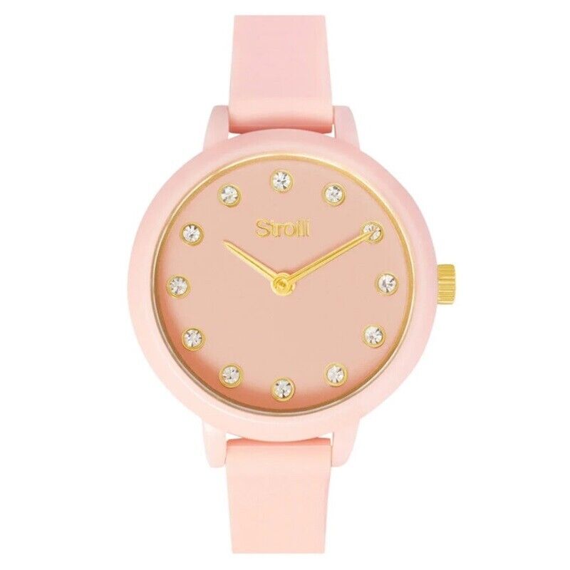 1688930 Orologio Solo Tempo Gomma Rosa Santorini Stroili -10% Sconto