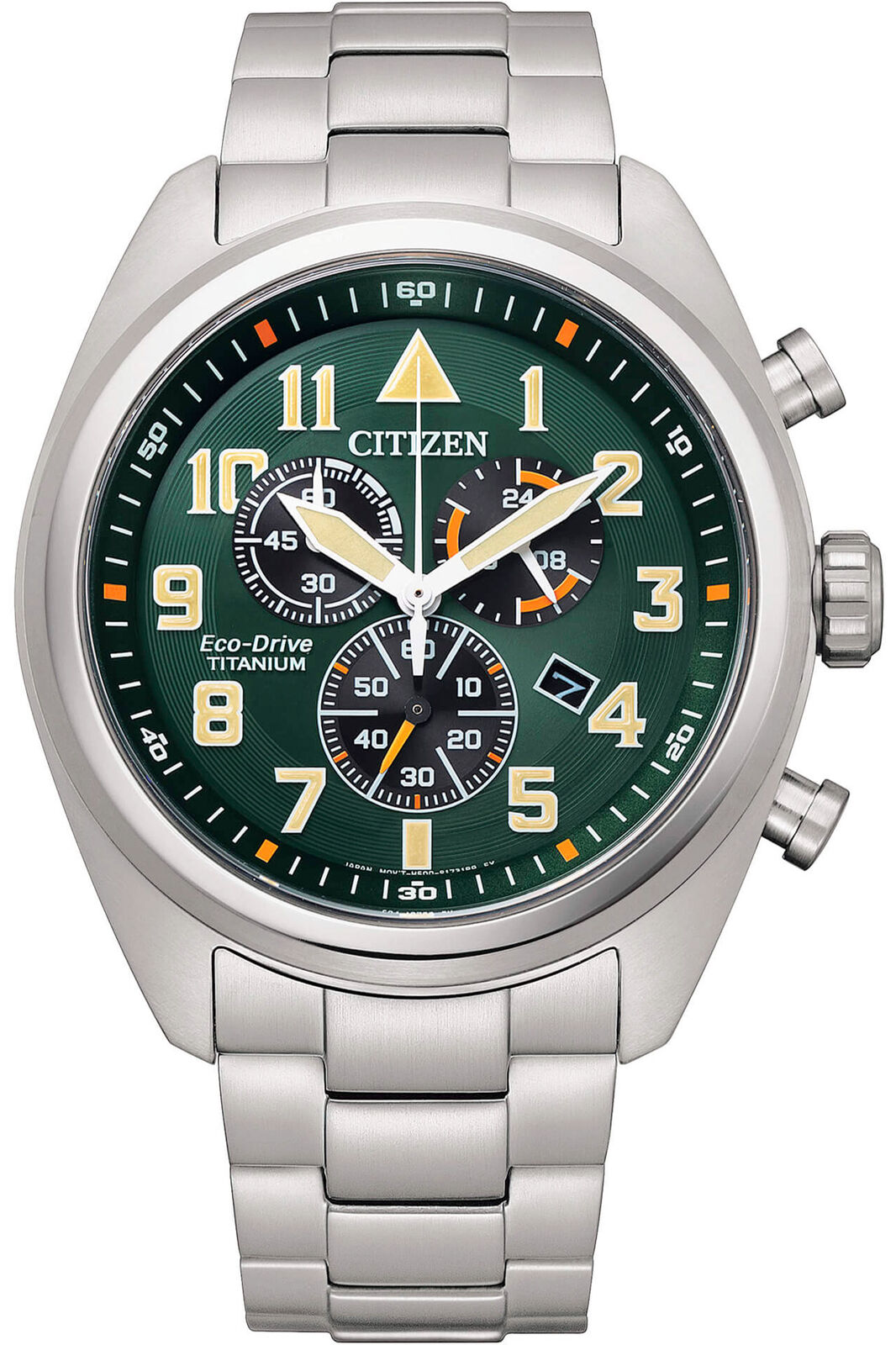 Orologio CITIZEN AT2480-81X da Uomo Verde in Titanio