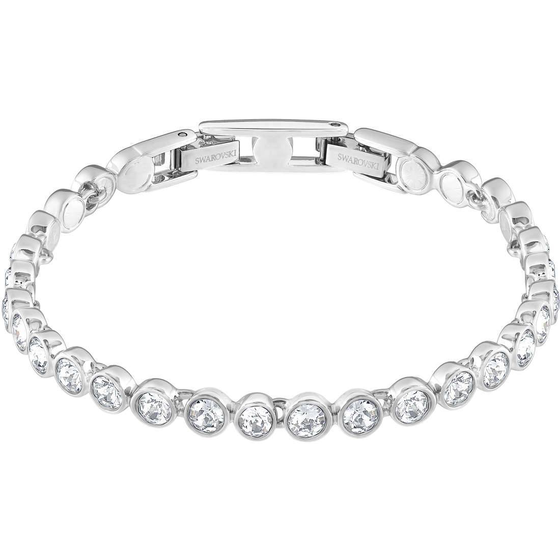 Bracciale Swarovski Tennis 1791305 Bracelet Cristalli Rodio Argentato Nuovo