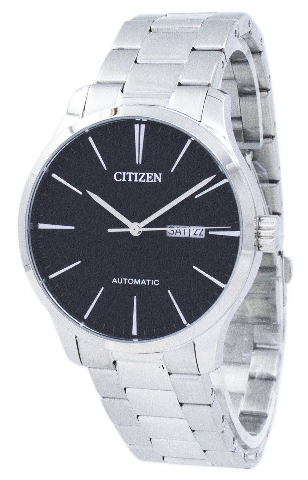 Citizen Automatico Acciaio Inossidabile Giorno/Data NH8350-83E 50M Orologio Uomo