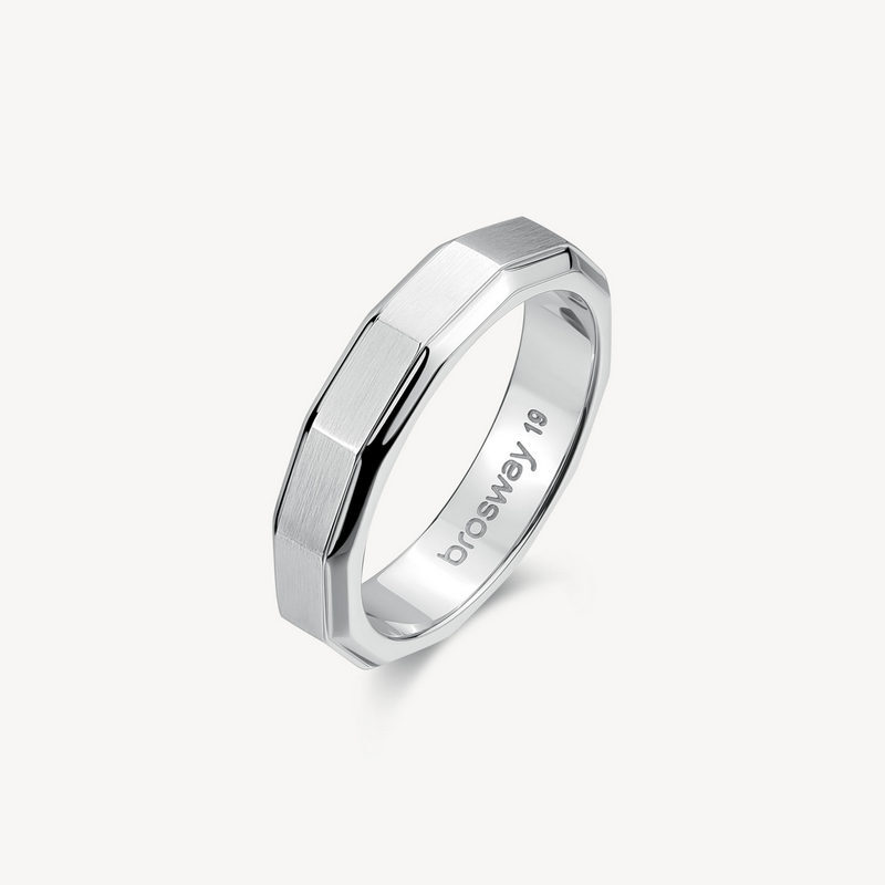 Anello uomo Brosway Riptide BTD033C acciaio 316L.