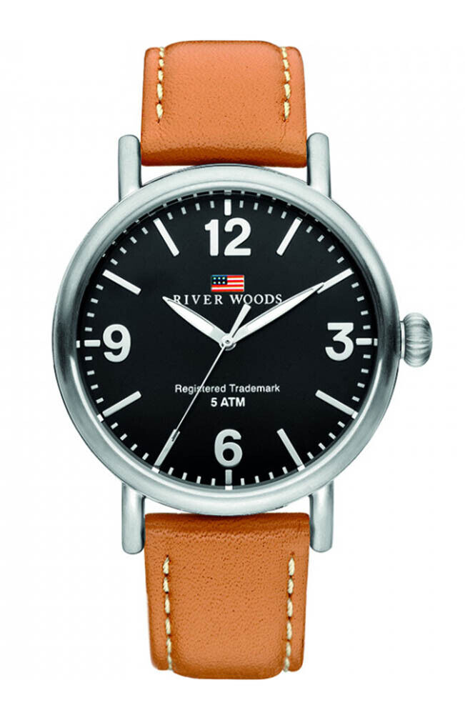 NUOVA Orologio River Woods Uomini Marrone Delaware RW420038