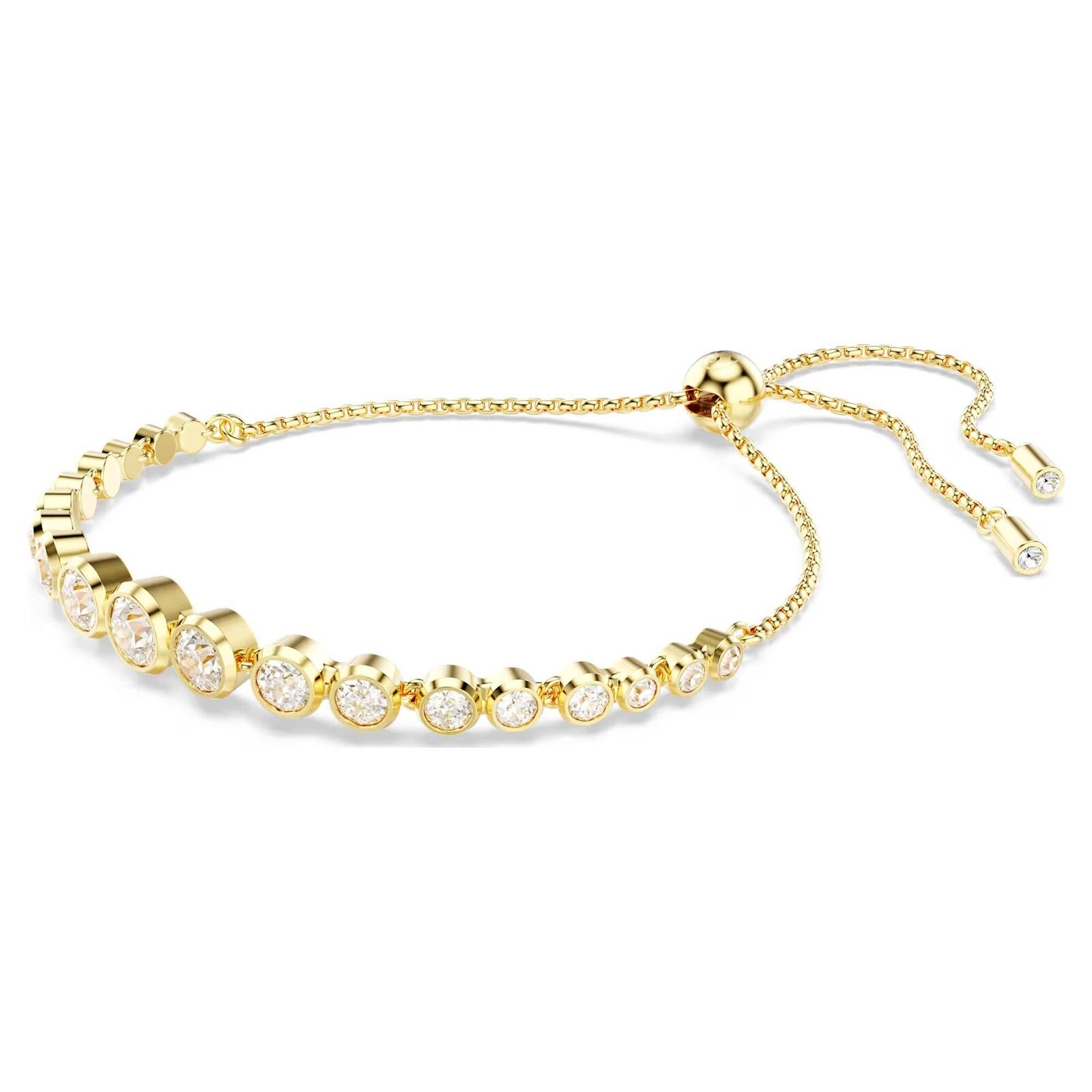 Bracciale Swarovski Tennis Imber Dorato regolabile 5705450 Bracelet Cristalli