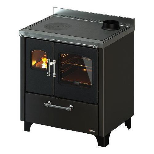 Cadel Cucina a Legna con Forno Termocucina 7,5 kW Nero 6920005 SMART 80S Air H6