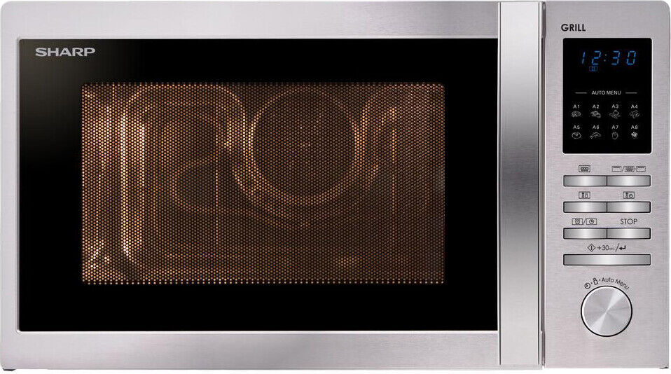 Sharp Forno a Microonde Combinato con Grill 25 Litri 900 Watt Inox R722STWE