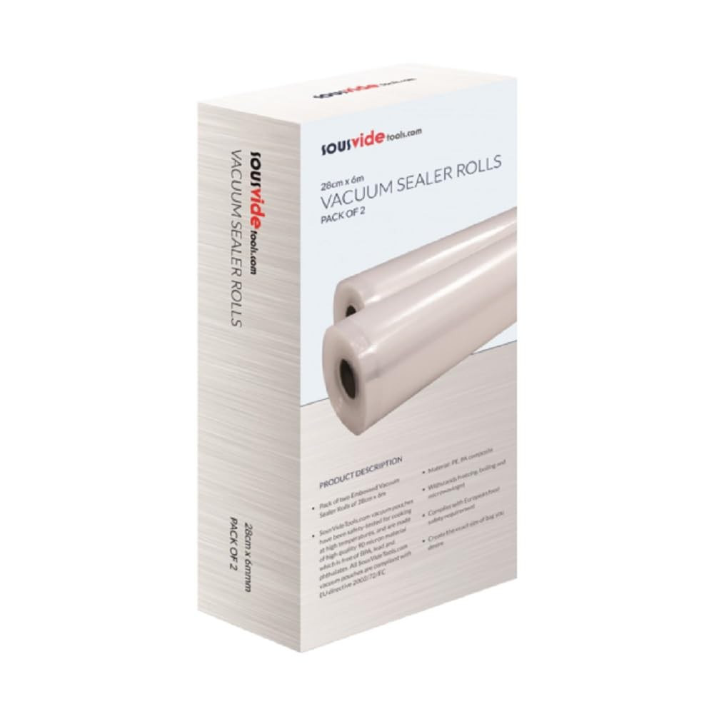 SousVideTools [SVT-07002] Confezione da 2 Rotoli per Sottovuoto (28 cm X (V8j)