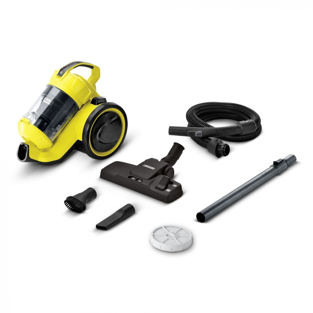 Kärcher VC 3 - Aspirapolvere a Traino, Aspirapolvere potente, Aspiratore con fil