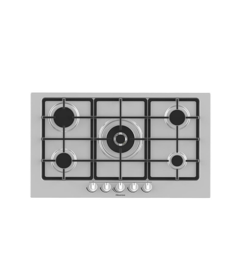 HISENSE PIANO COTTURA GAS GM973XF 5F 90CM INOX