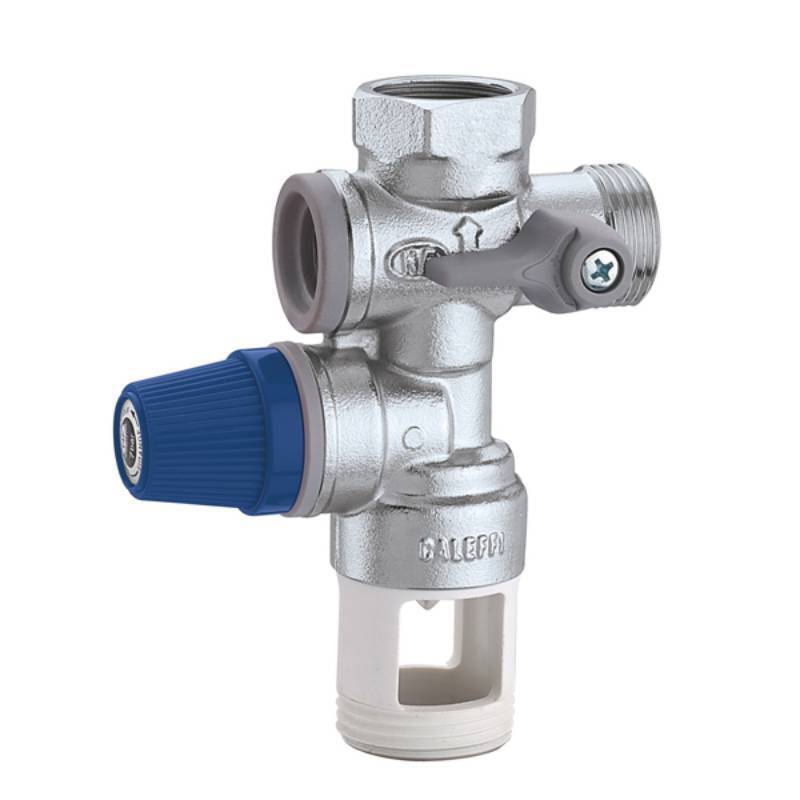 Caleffi Gruppo di sicurezza per boiler con valvola di ritegno controllabile | 52