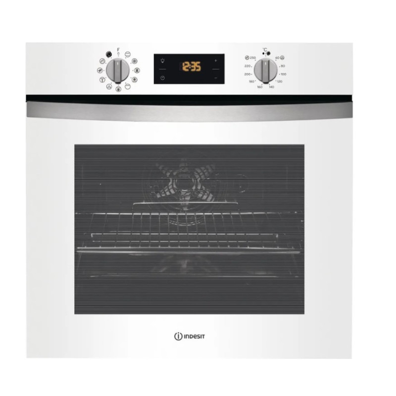 INDESIT IFW 4844 H WH FORNO DA INCASSO ELTTRICO VENTILATO 71LT NERO CLASSE A+
