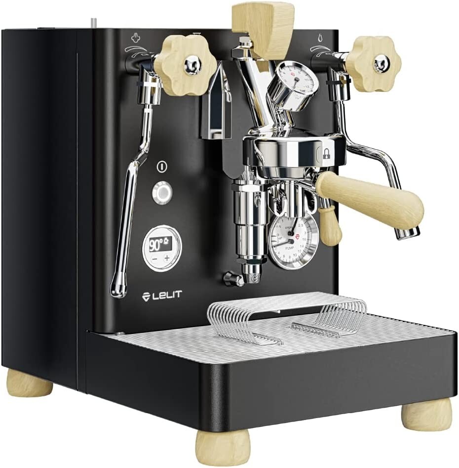 Macchina da Caffè Professionale Bar LELIT Bianca PL162T NERO Doppia Caldaia Inox