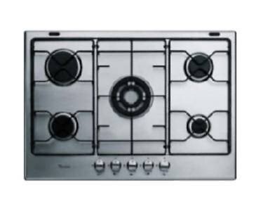 Whirlpool Piano Cottura AKT707-IX di in acciaio, 5 fuochi gas, 75 cm. linea Orig