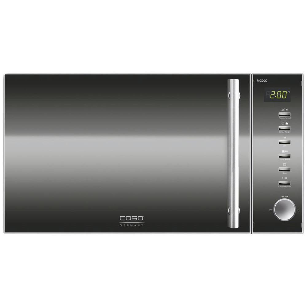 CASO MG20 Ceramic menu 2 in 1 Forno a microonde acciaio inox, Nero 800 W