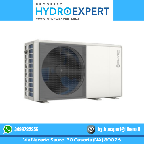 Pompa di calore aria acqua Clivet Edge EVO 2.0 EXC 8,4 kW monoblocco monofase R3