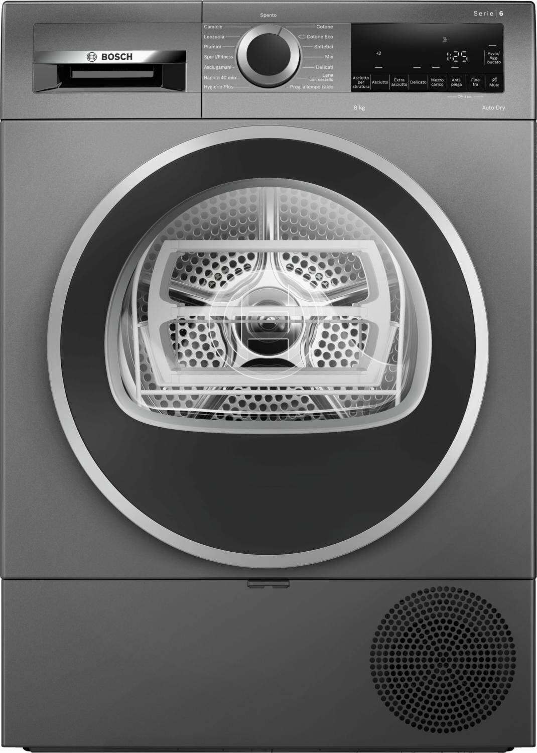 Asciugatrice a Pompa di Calore 8 Kg Classe A+++ Inverter 61 cm WQG233DRIT BOSCH