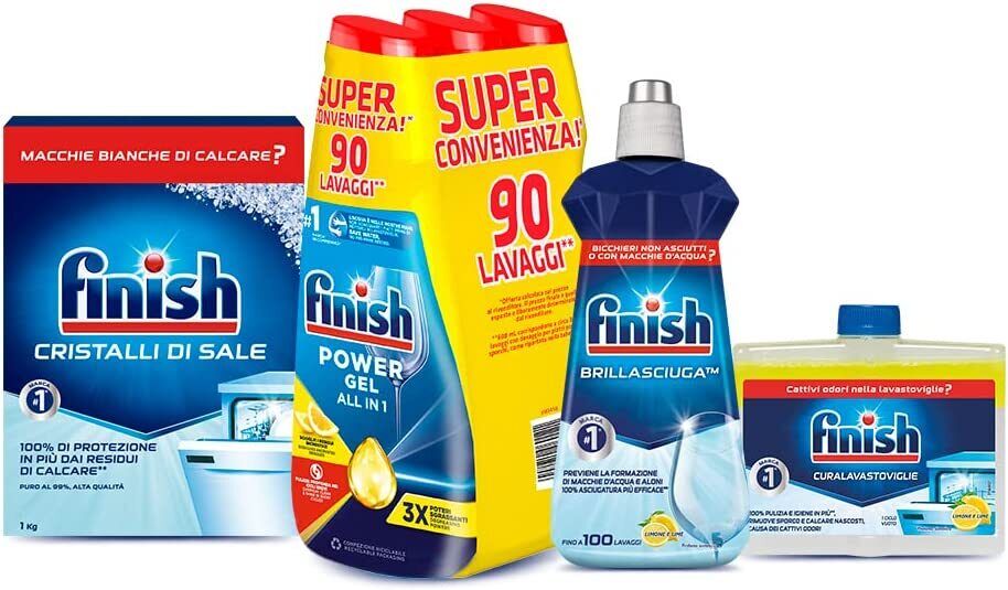 Finish Powergel 90 Lavaggi Brillantante Curalavastoviglie Limone Sale 1kg