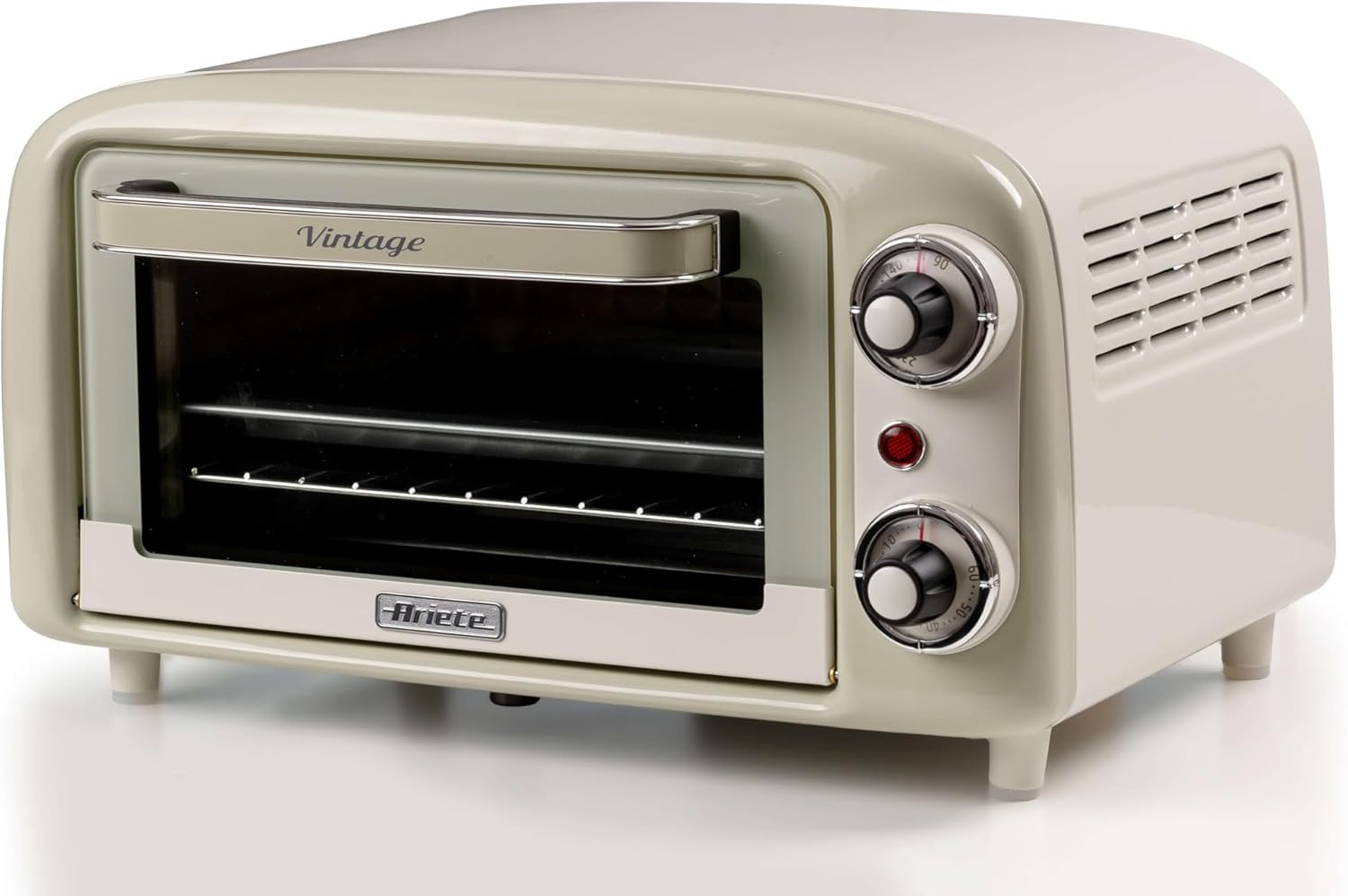 Ariete 3919 Forno Elettrico Vintage, 800W, Capacità 10L, Doppio vetro, Retrò, Be