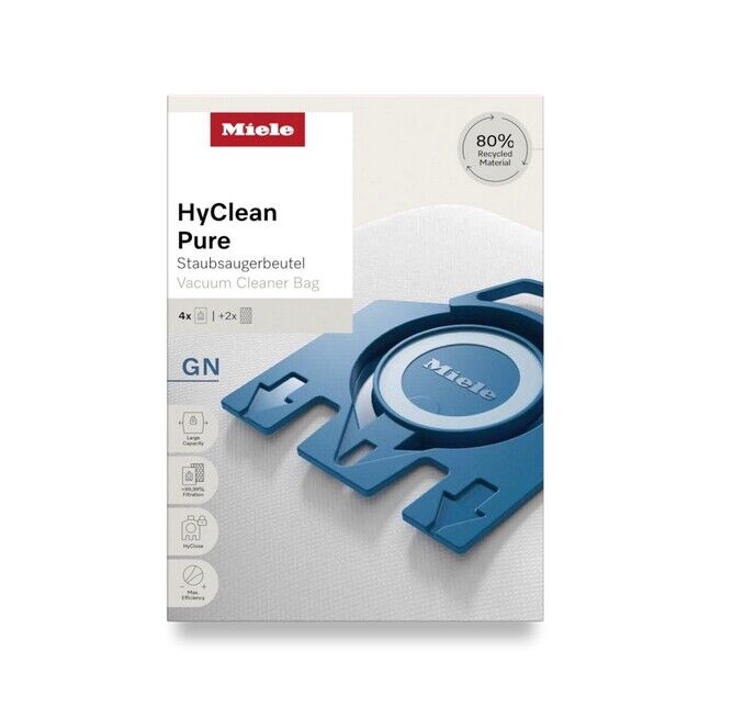 MIELE 4 SACCHETTI + 2 FILTRI X ASPIRAPOLVERE GN PURE HYCLEAN ORIGINALE