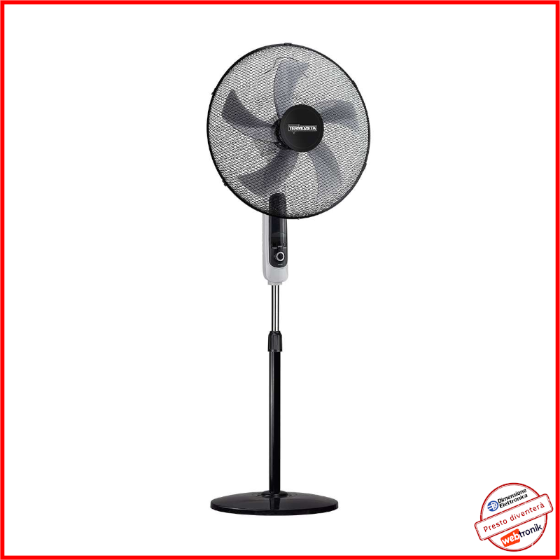 Ventilatore a Piantana TERMOZETA Airzeta XL 130cm Potente 5 Pale con Telecomando