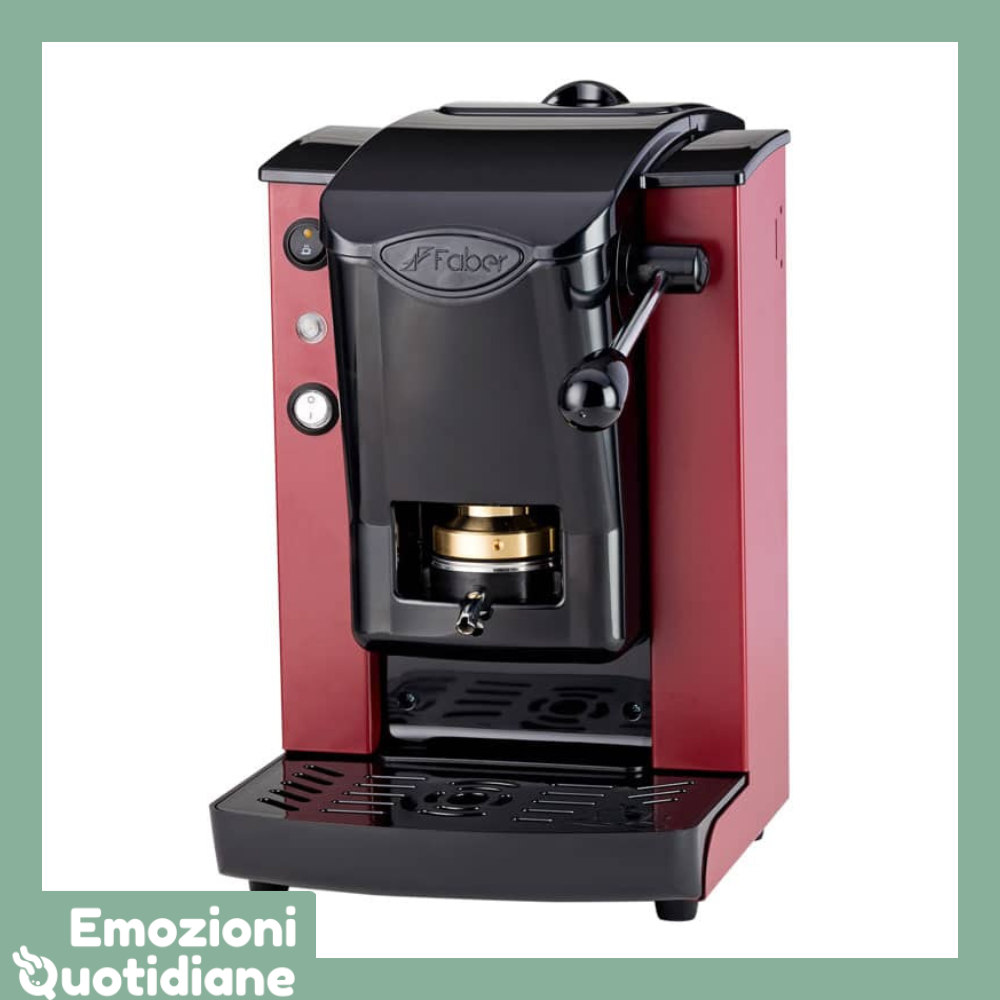Faber Slot Plast | Macchina caffè a cialde Ese 44mm con pressacialda Ottone