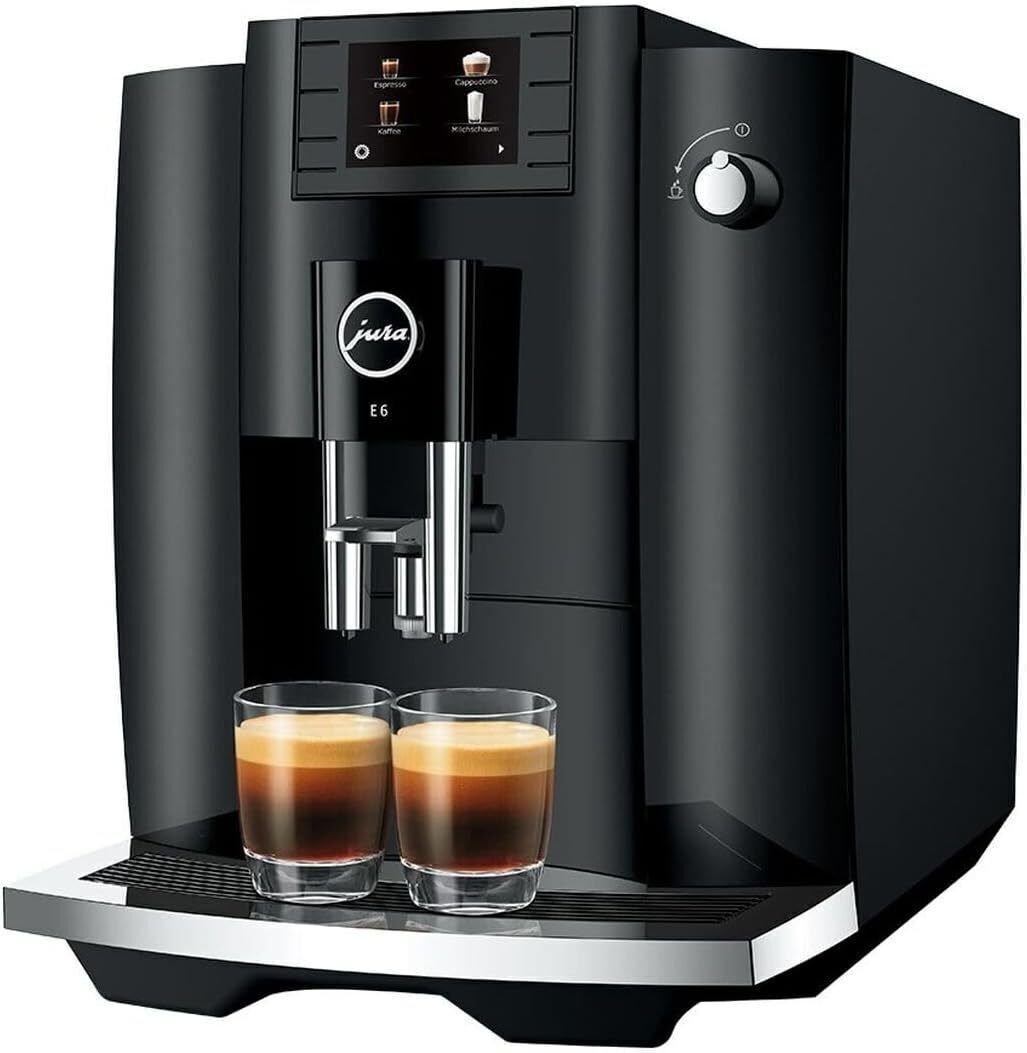 Jura E6 Piano Black Macchina Da Caffè Automatica 11 Preparazioni