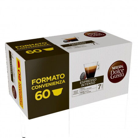 Nescafe Espresso Intenso Megapack 60 Capsule Compatibili con Dolce Gusto
