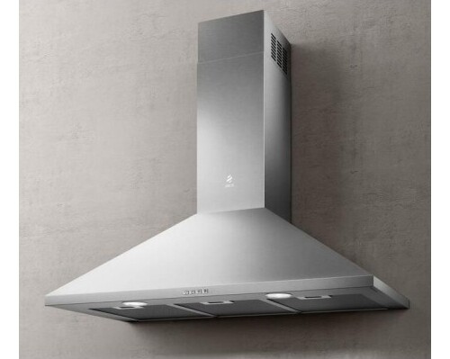 Elica Cappa Cucina Aspirante a Parete Larghezza 90 cm Classe D Inox PRF0176620
