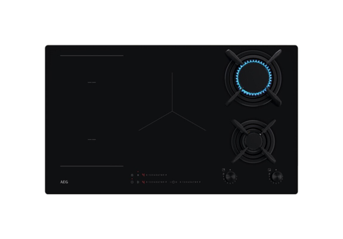 AEG HF704193NB PIANO COTTURA MISTO INDUZIONE GAS 9 0CM VETROCERAMICA BLACK