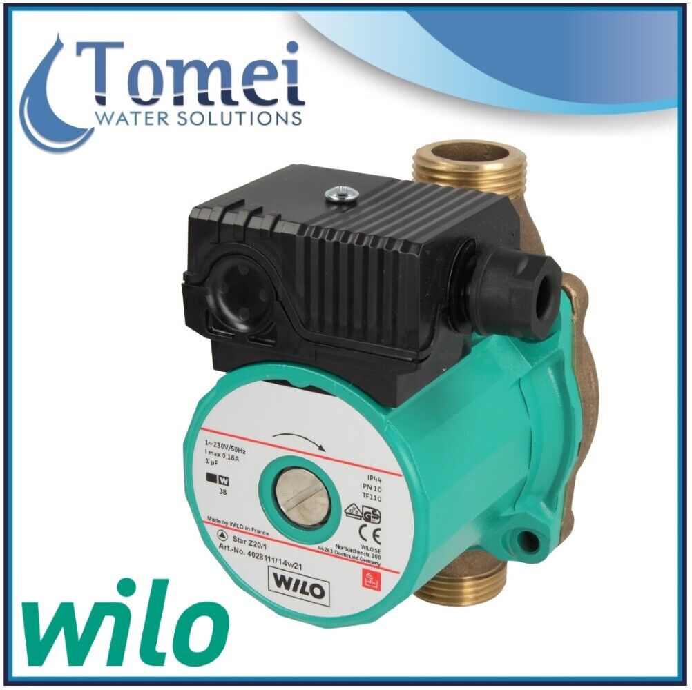 Circolatore per acqua calda Sanitaria pompa di Ricircolo WILO Star-Z 20/1 140 EM