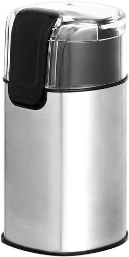 Amazon Basics - Macinacaffè elettrico in acciaio Acciaio Inossidabile