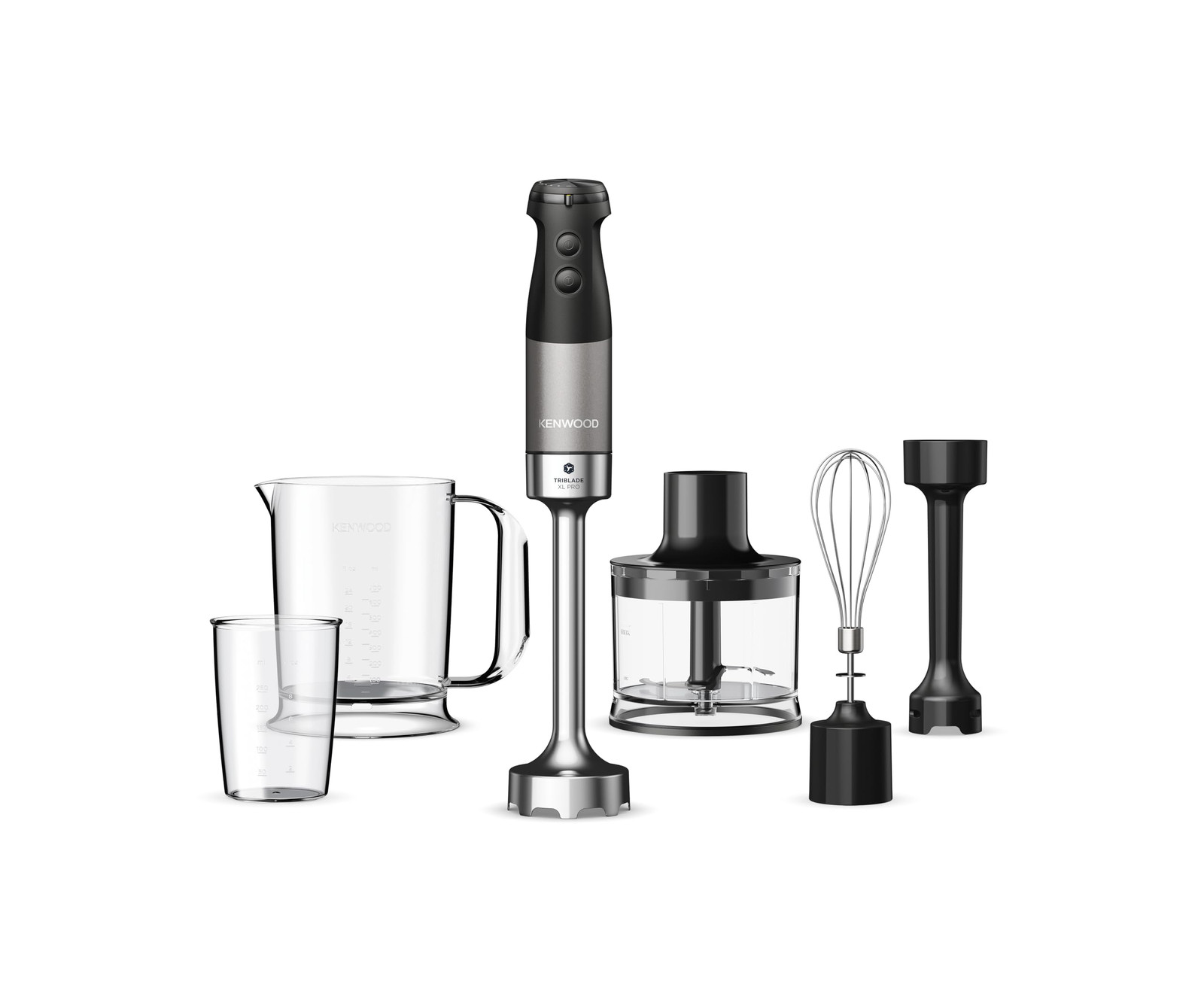 Kenwood Triblade XL Pro HBM80.322BK, Minipimer con Sistema Triblade, (B4f)