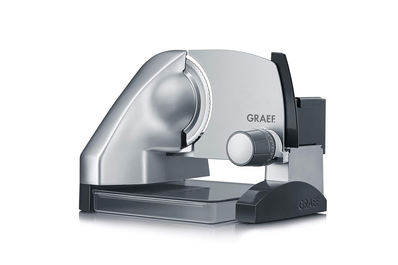 GRAEF Affettatrice S50000 con contenitore e inserto MiniSlice, argento (X6h)