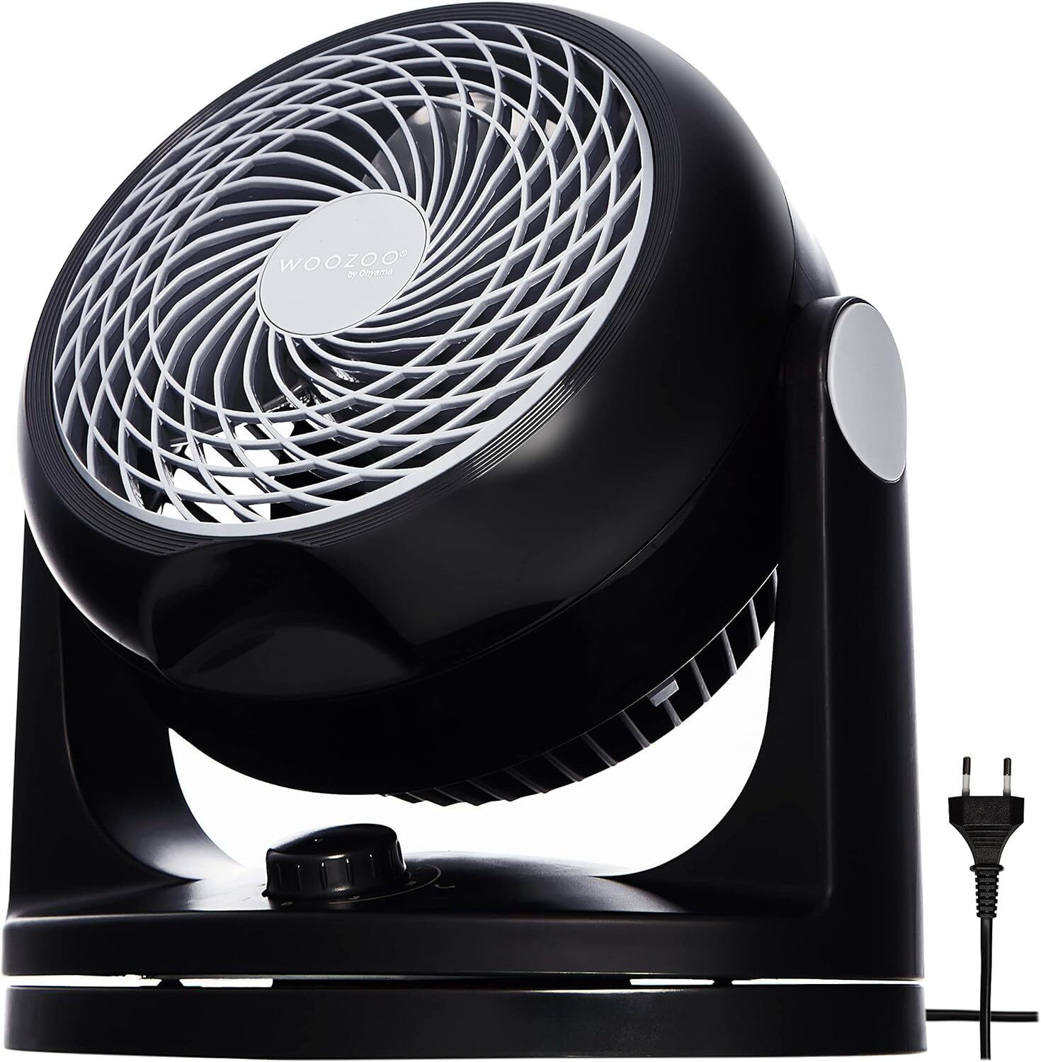 Iris Ohyama Woozoo, 23m², Ventilatore da Tavolo, Ventilatore da Scrivania, Nero,