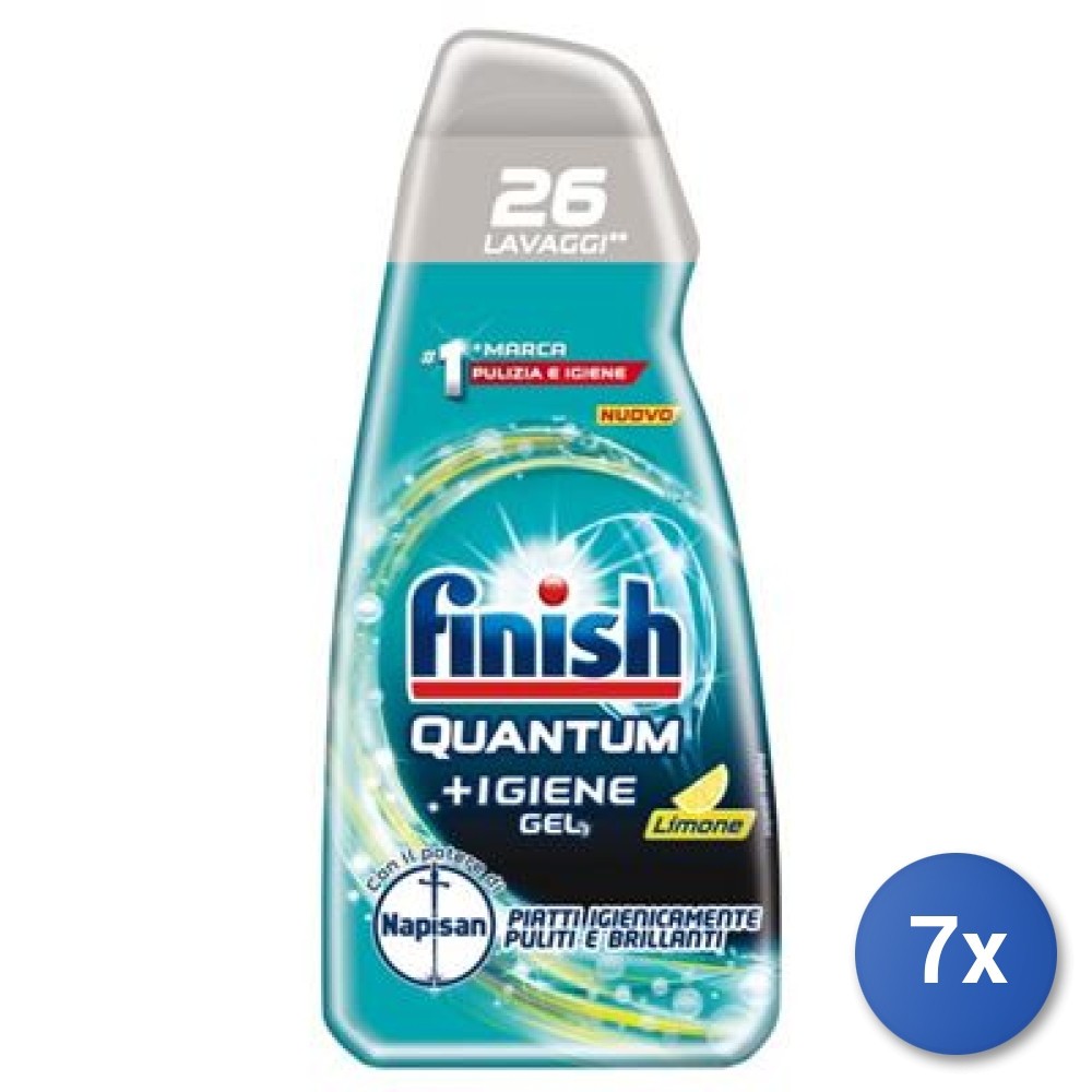 7x Bundle Finish Gel Lavastoviglie Ultimate 560 Ml. Limone