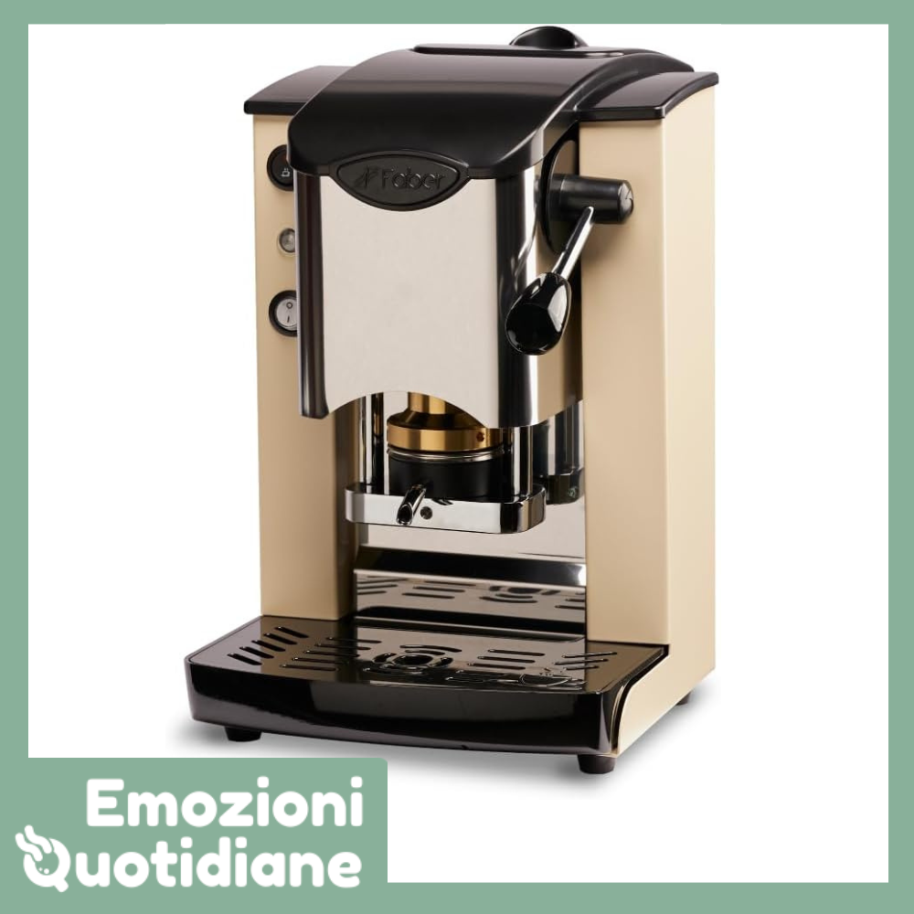 Faber Slot Inox | Macchina caffè a cialde Ese 44mm con pressacialda Ottone
