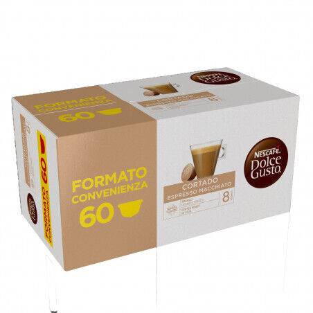 Nescafe Cortado Espresso Macchiato Megapack 60 Capsule Compatibili con Dolce Gu