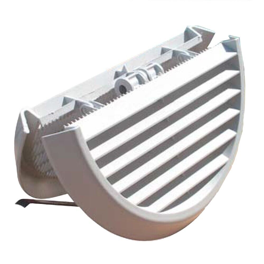 Griglia di ventilazione pieghevole DENTRO/FUORI Ø 186 mm in plastica con rete e
